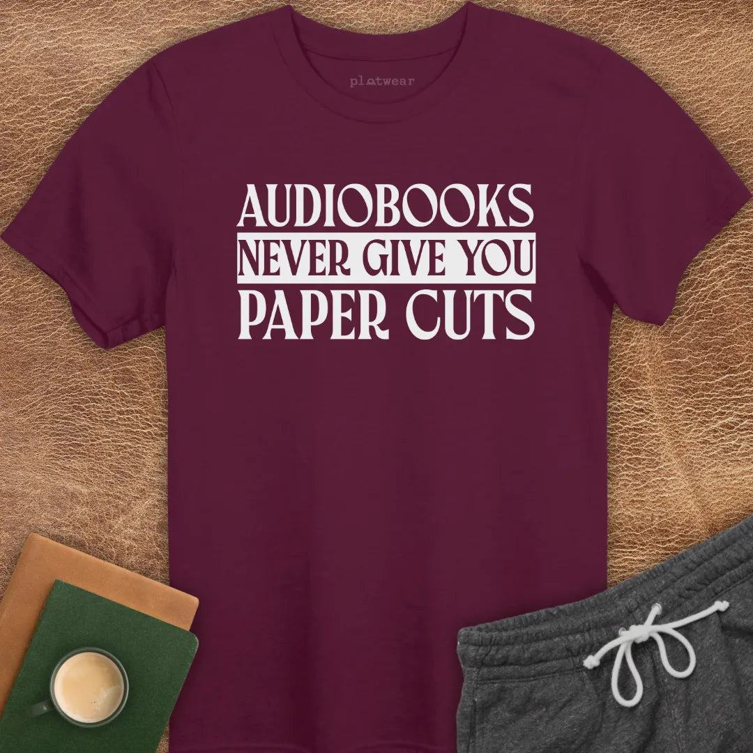 AUDIOBOOKS NEVER T-SHIRT