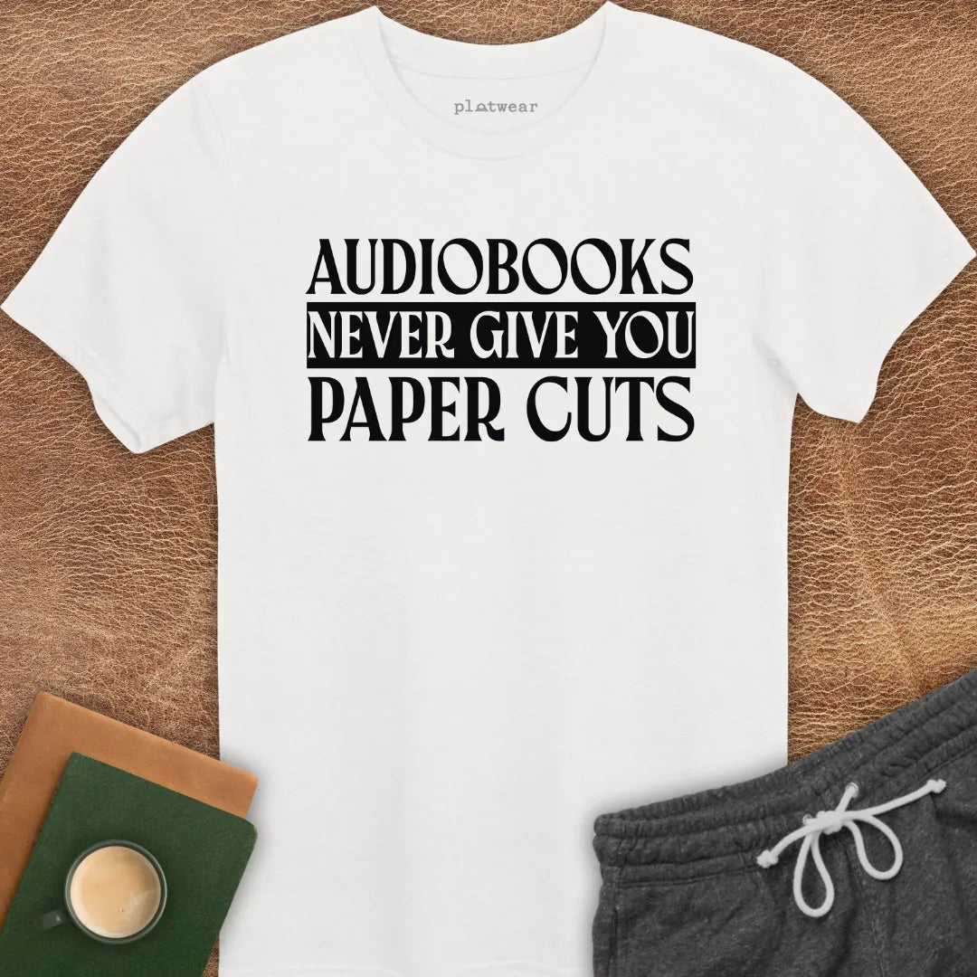 AUDIOBOOKS NEVER T-SHIRT