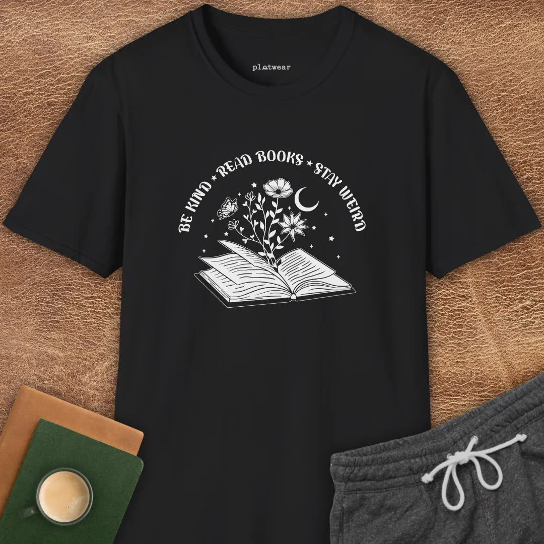BE KIND READ BOOKS T-SHIRT