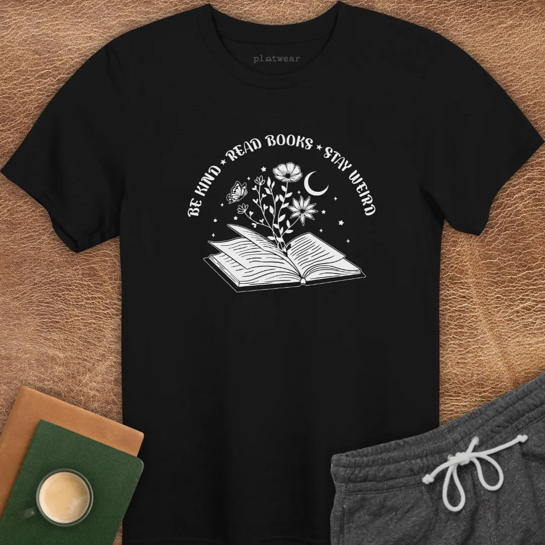 BE KIND READ BOOKS T-SHIRT