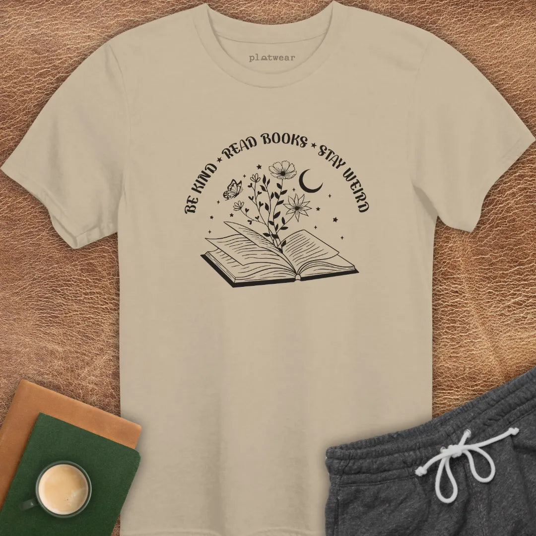 BE KIND READ BOOKS T-SHIRT