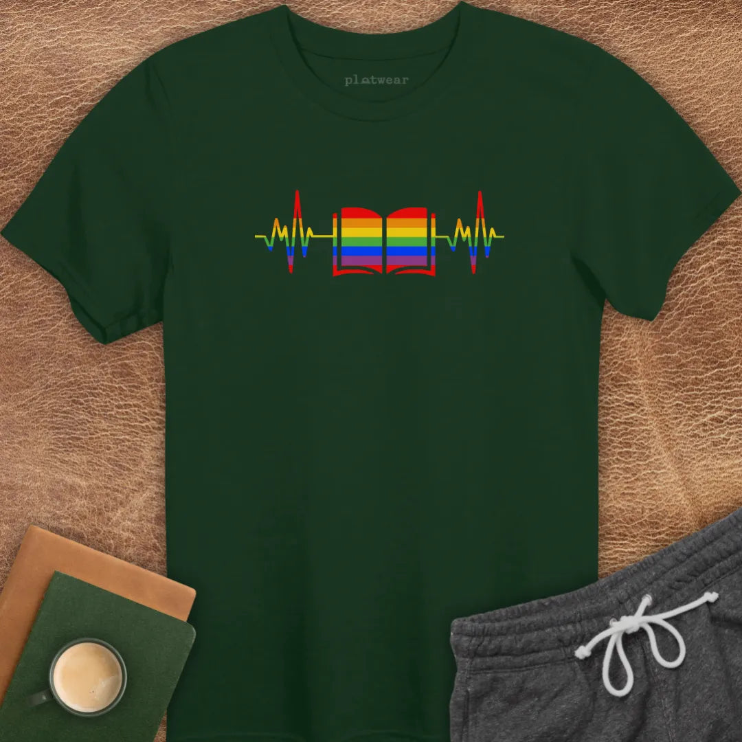 BOOK HEARTBEAT T-SHIRT