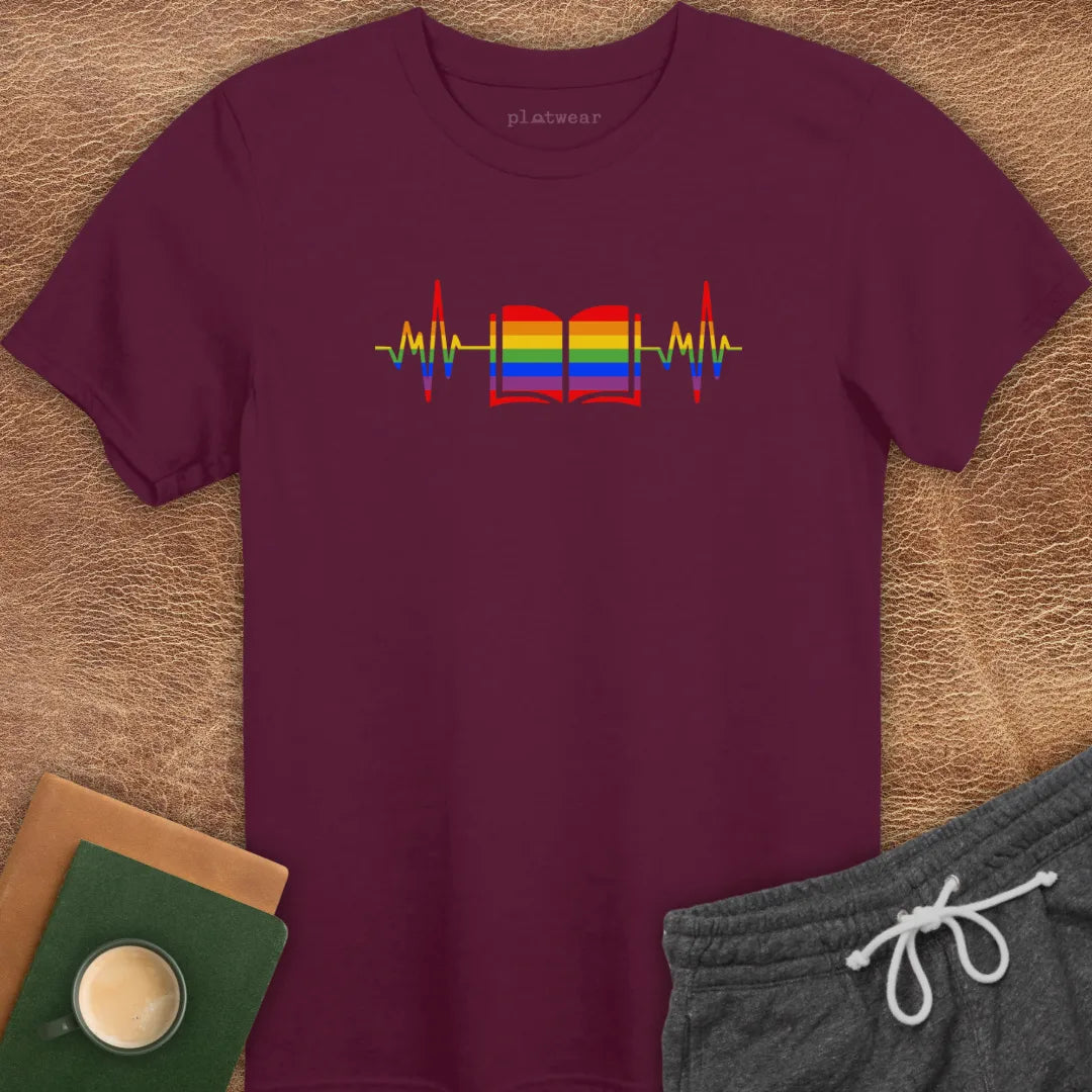 BOOK HEARTBEAT T-SHIRT