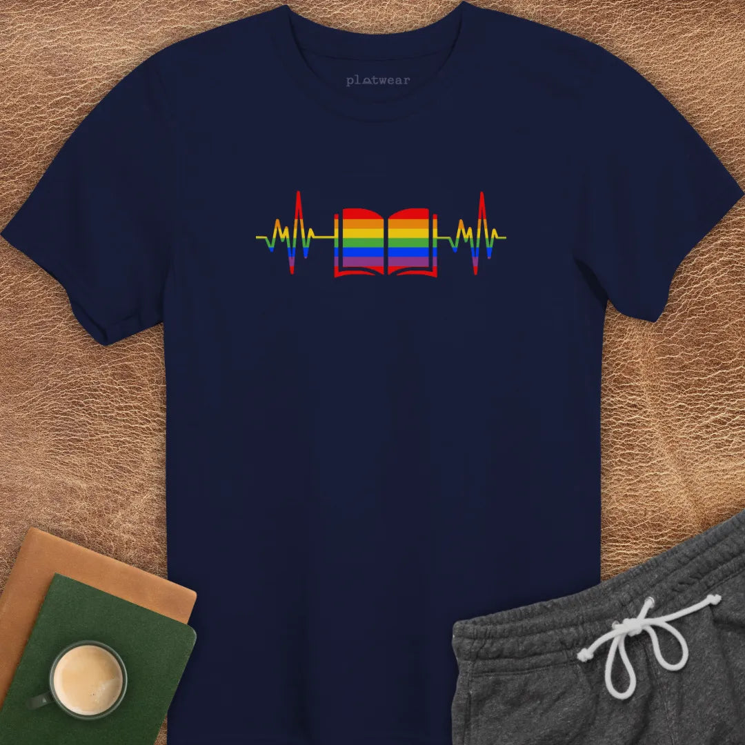 BOOK HEARTBEAT T-SHIRT