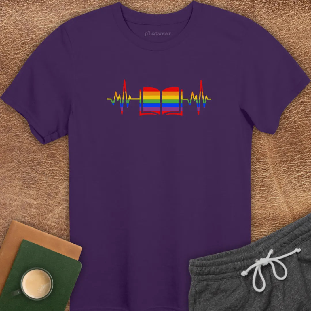 BOOK HEARTBEAT T-SHIRT