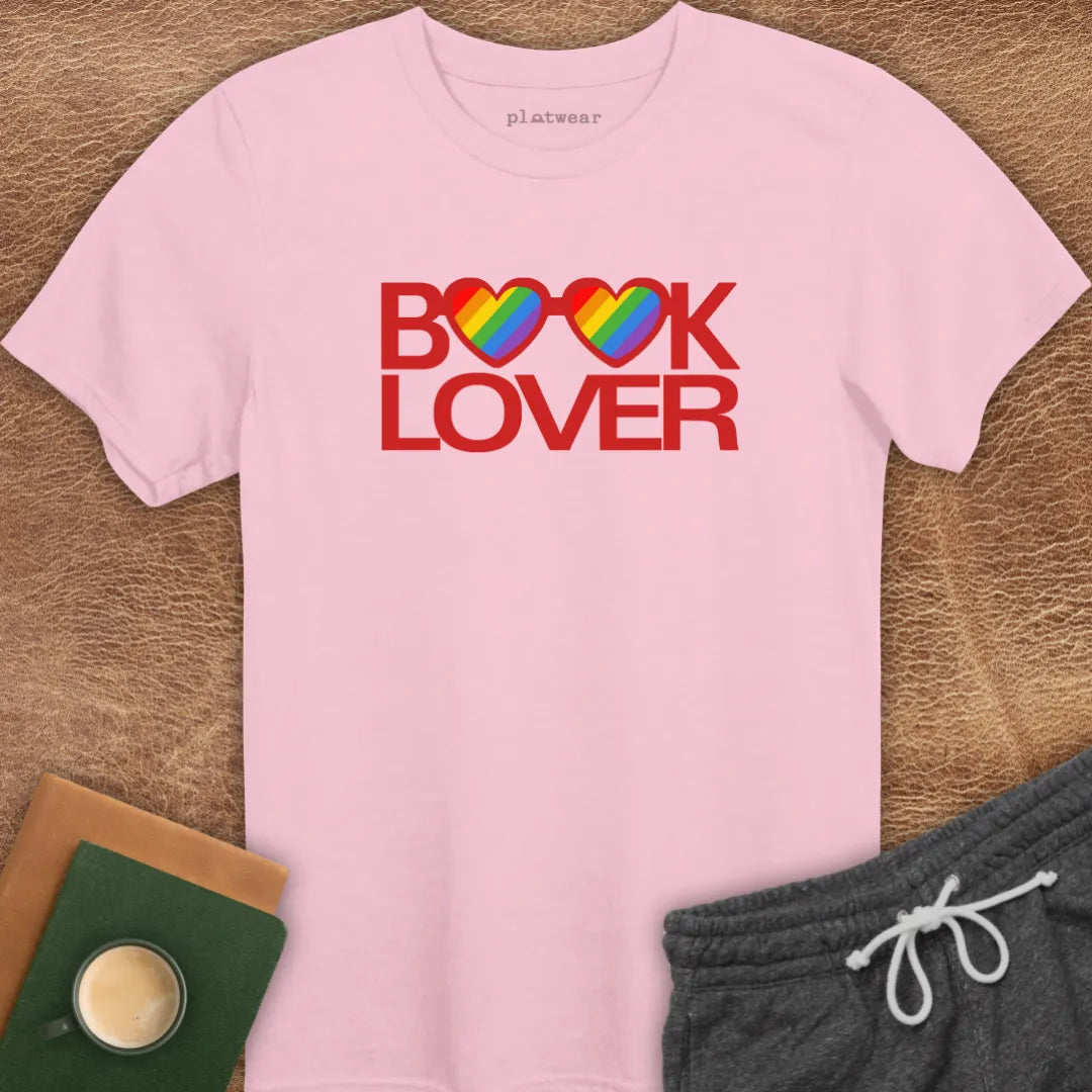 BOOK LOVER RAINBOW T-SHIRT