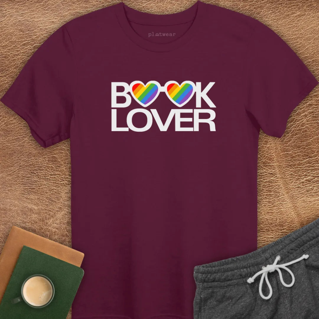 BOOK LOVER RAINBOW T-SHIRT