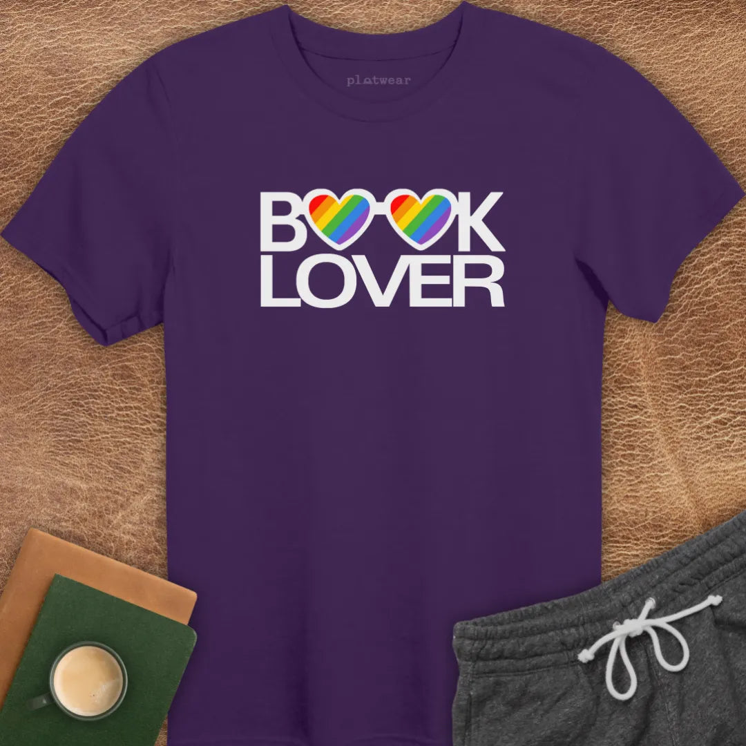 BOOK LOVER RAINBOW T-SHIRT