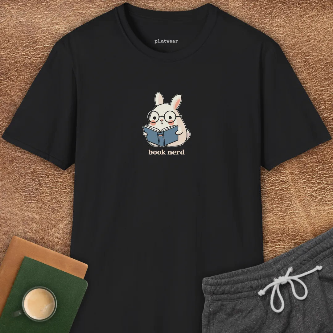BOOK NERD RABBIT T-SHIRT