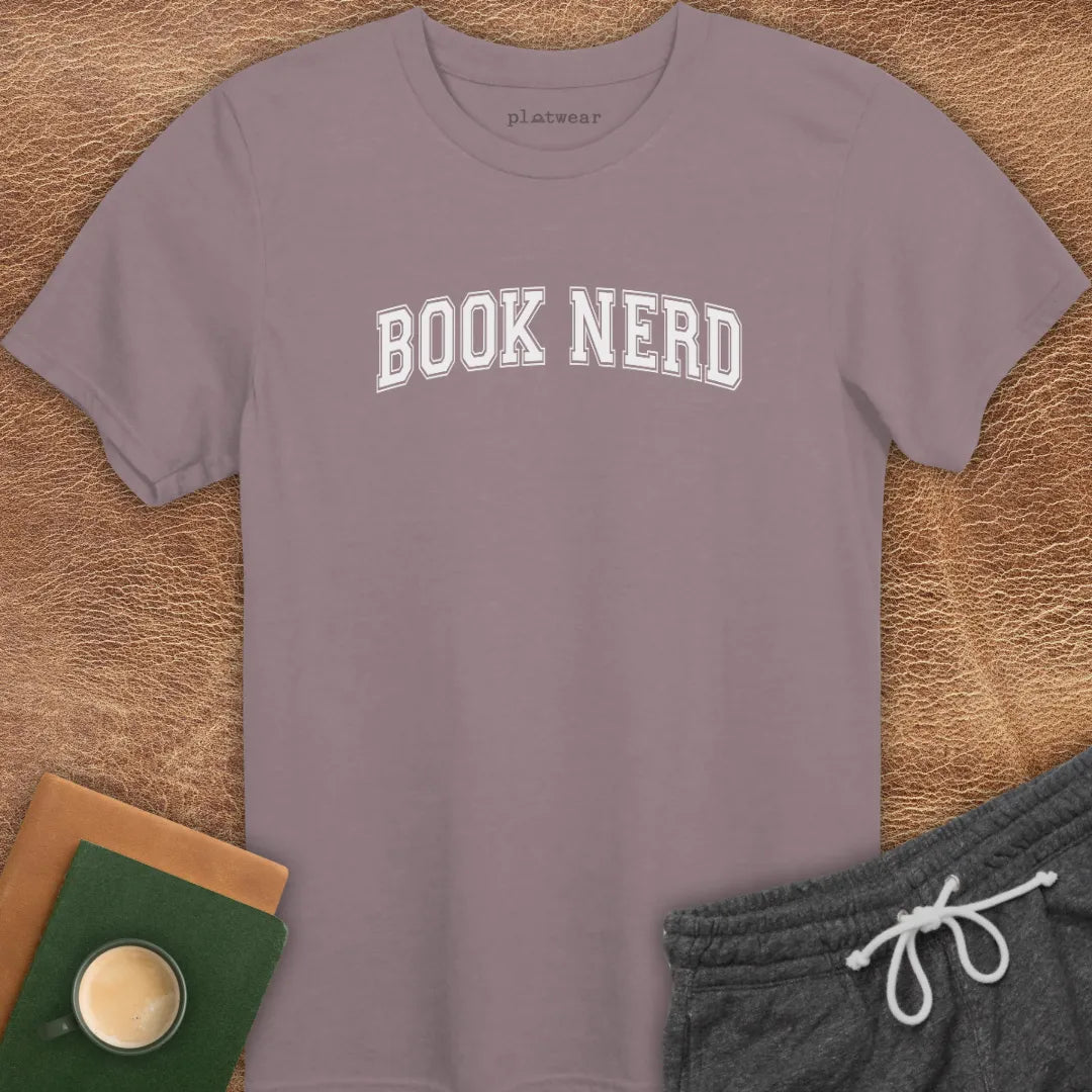 BOOK NERD COLLEGE T-SHIRT