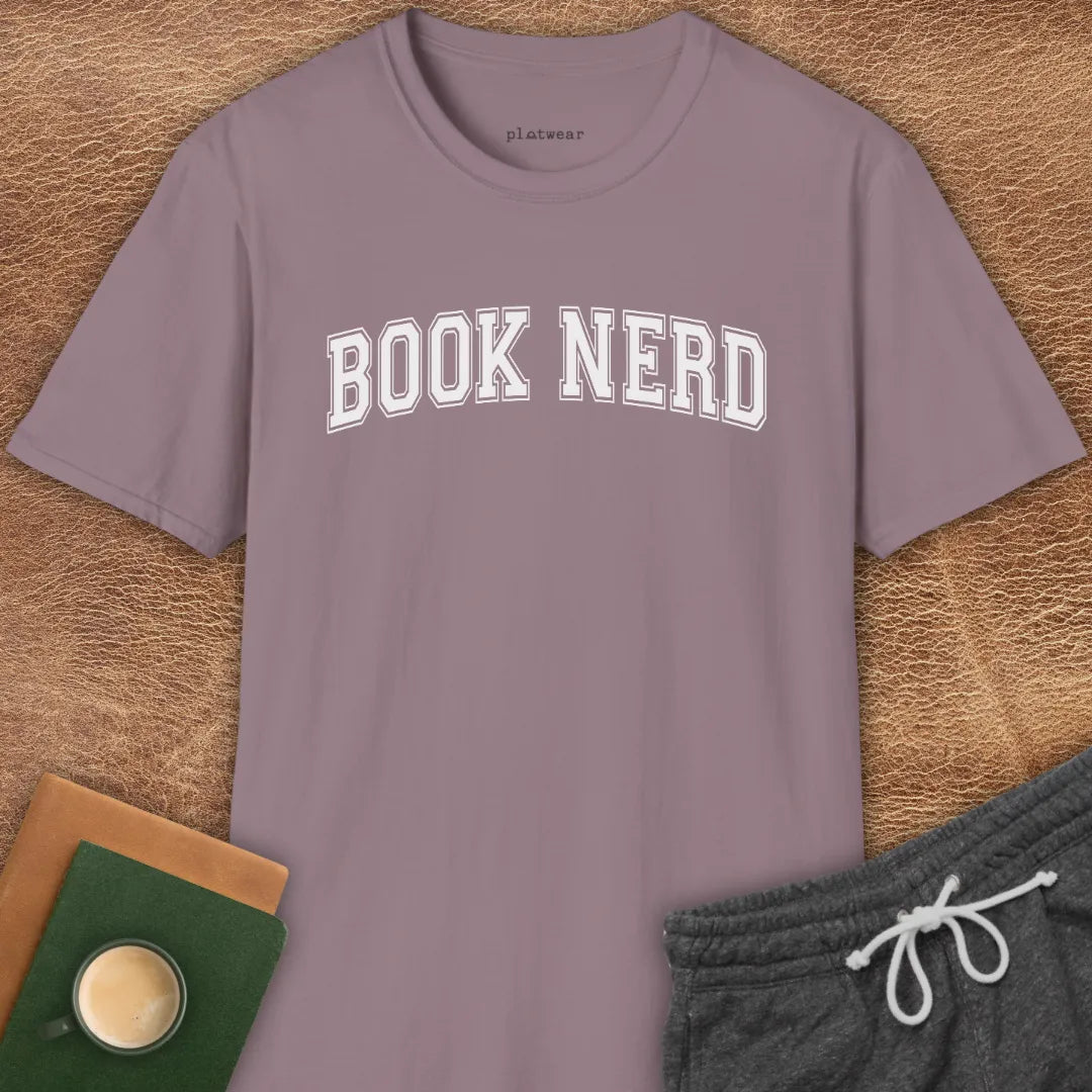 BOOK NERD COLLEGE T-SHIRT