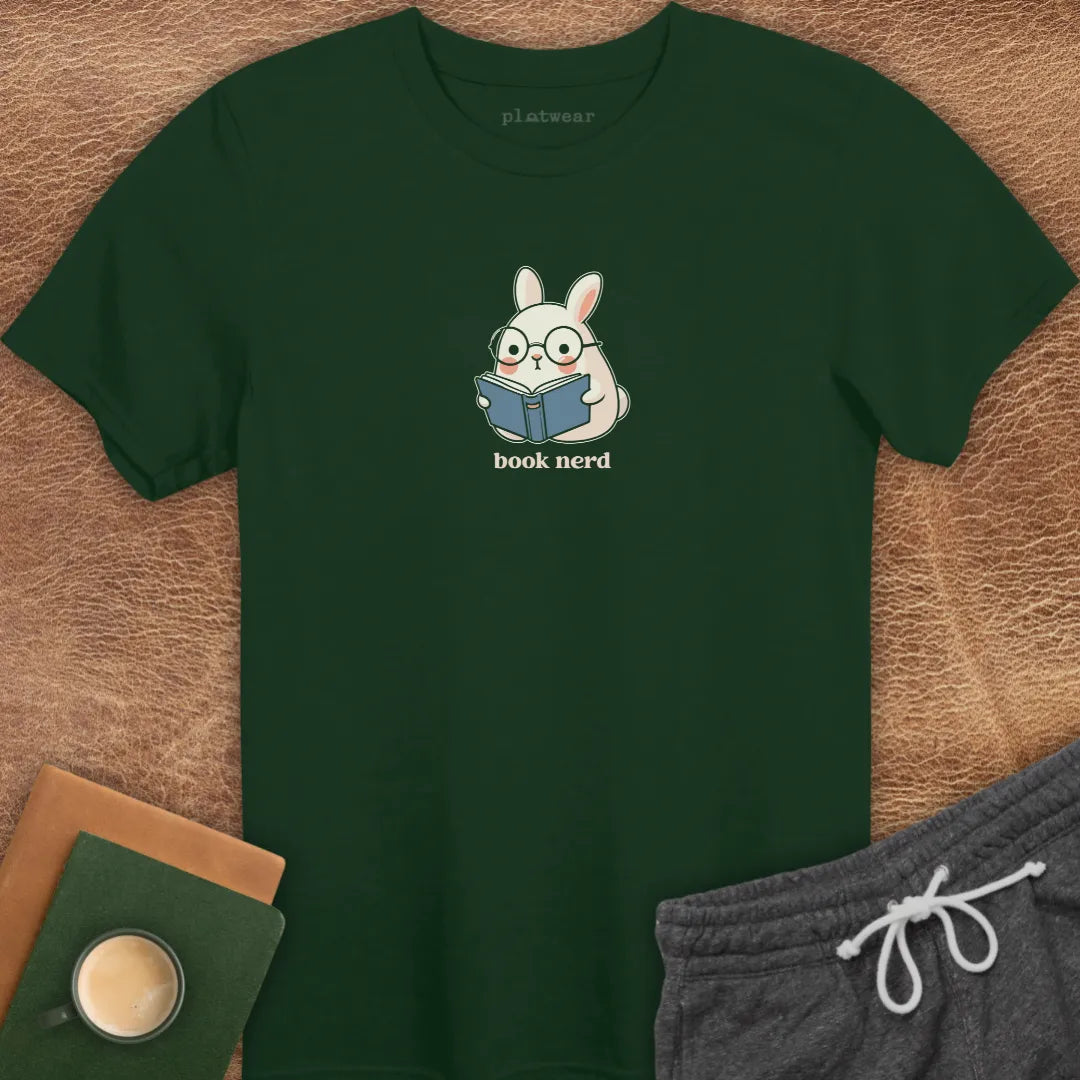 BOOK NERD RABBIT T-SHIRT