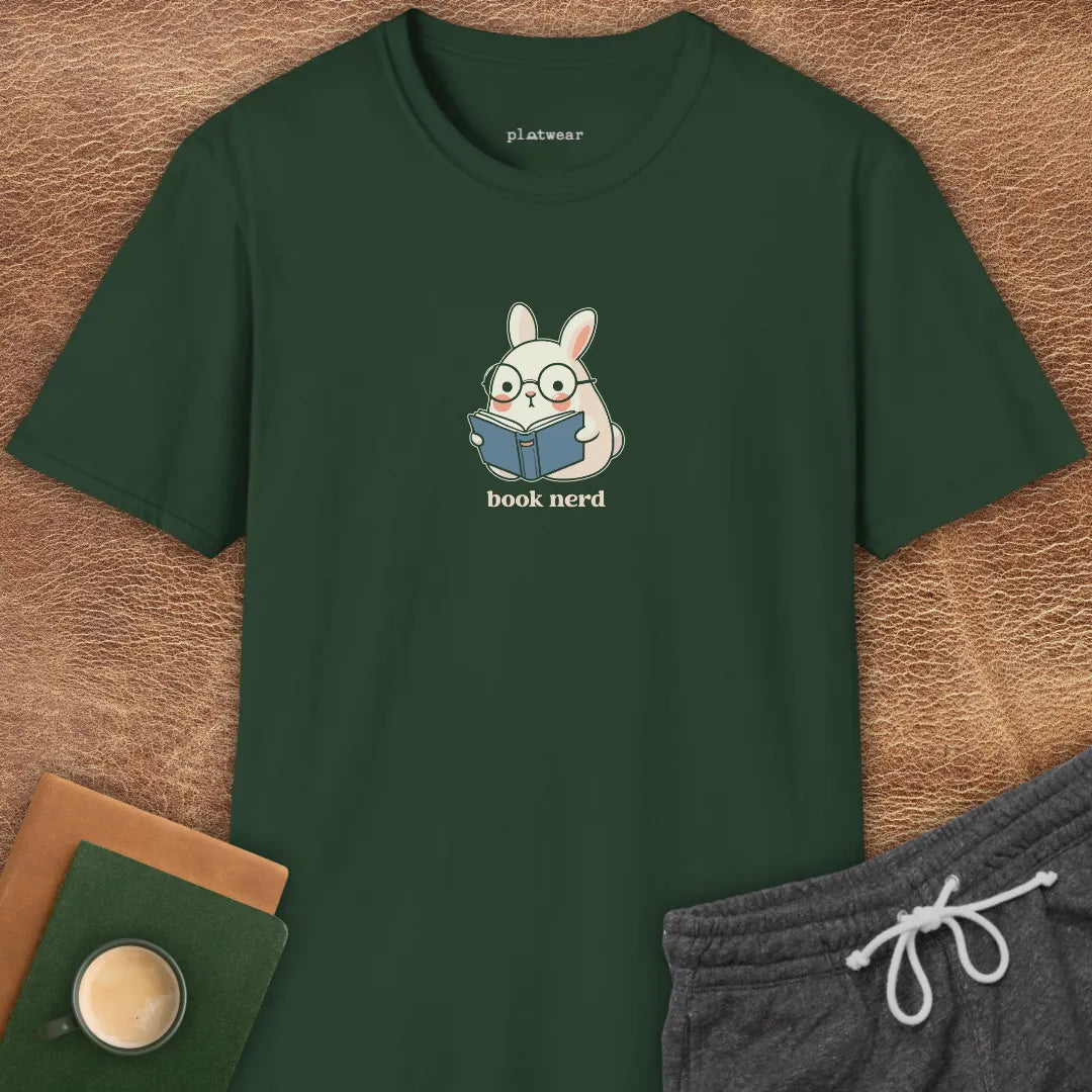 BOOK NERD RABBIT T-SHIRT