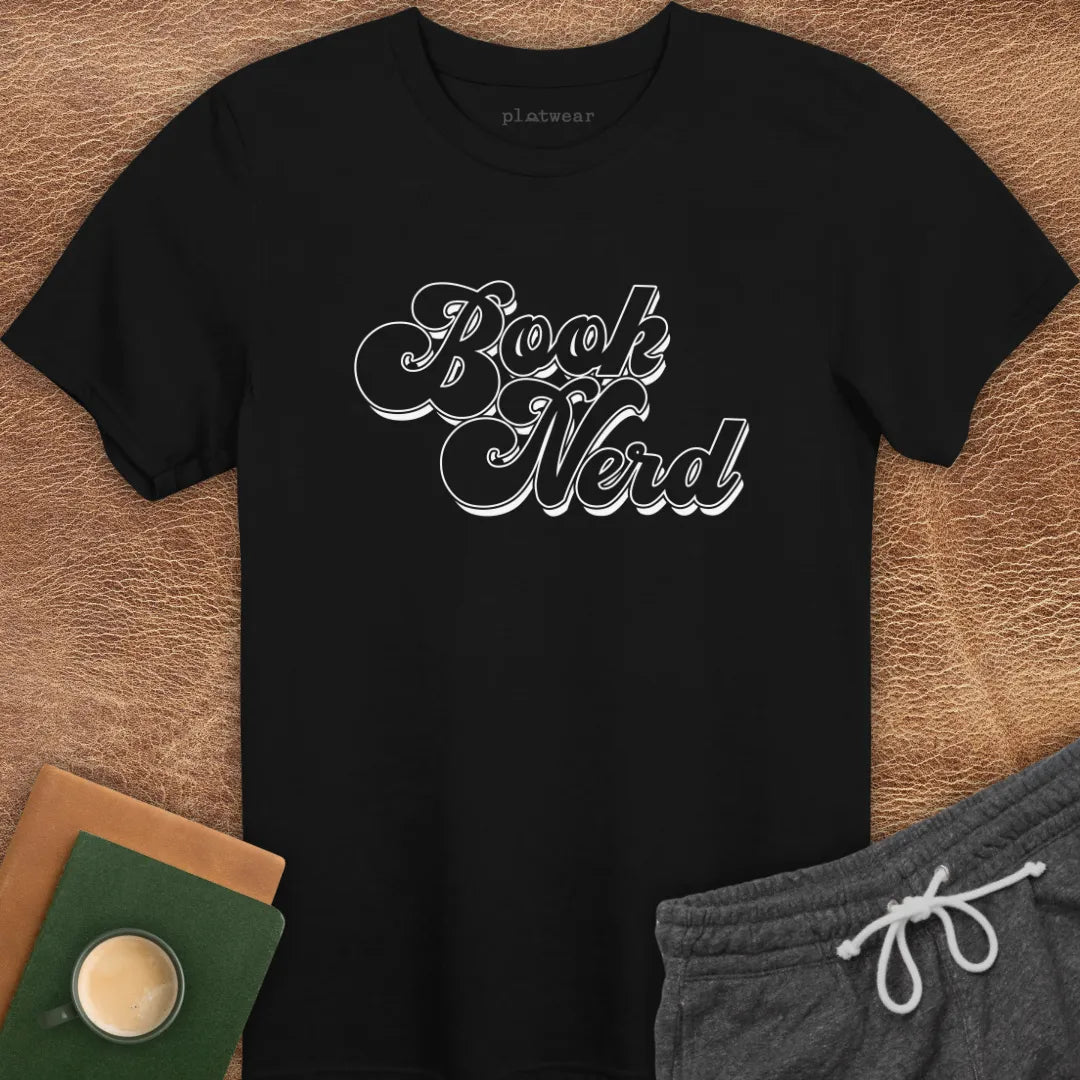 BOOK NERD RETRO T-SHIRT