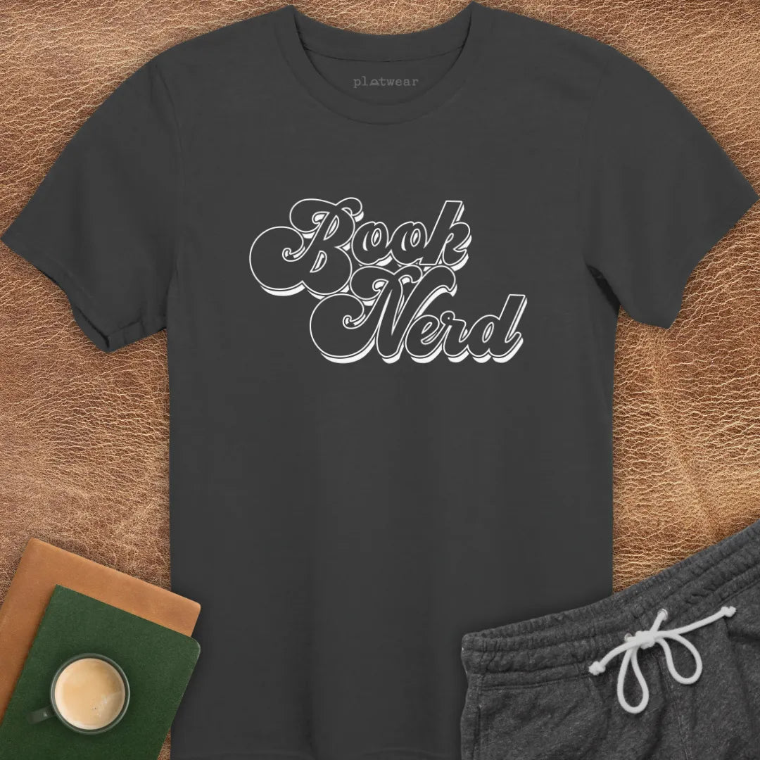 BOOK NERD RETRO T-SHIRT