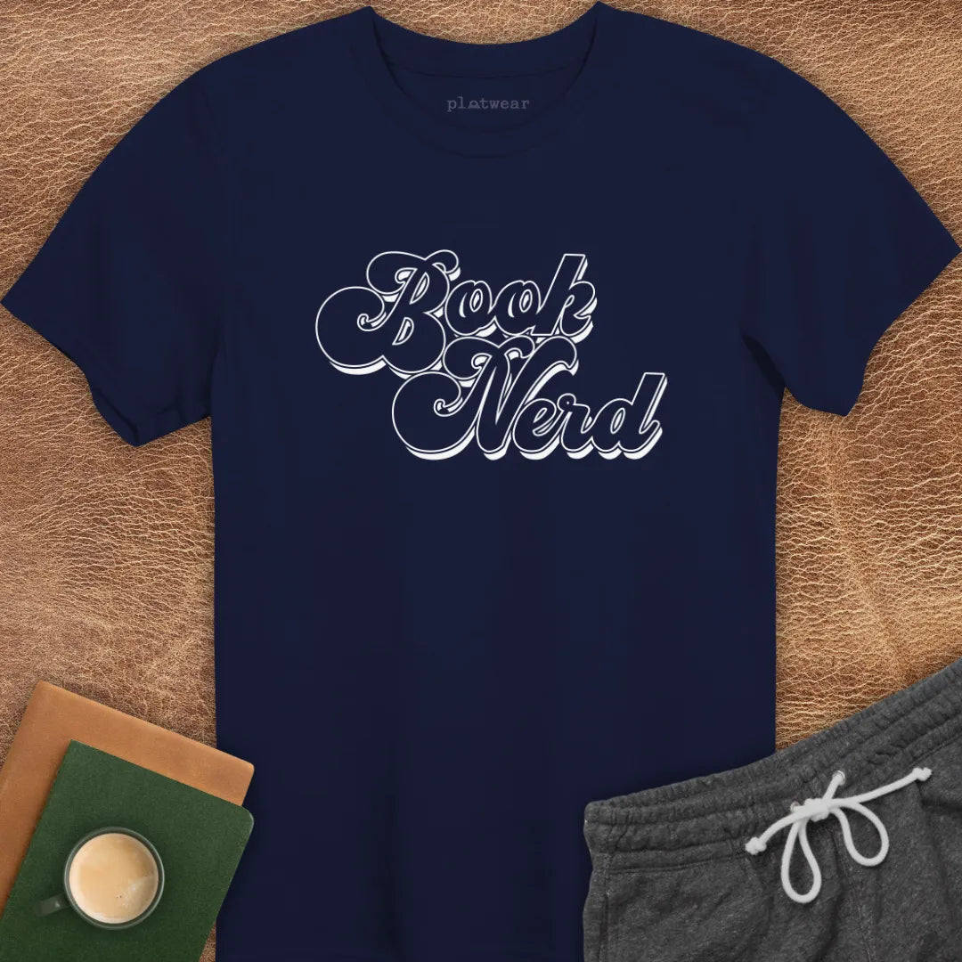 BOOK NERD RETRO T-SHIRT