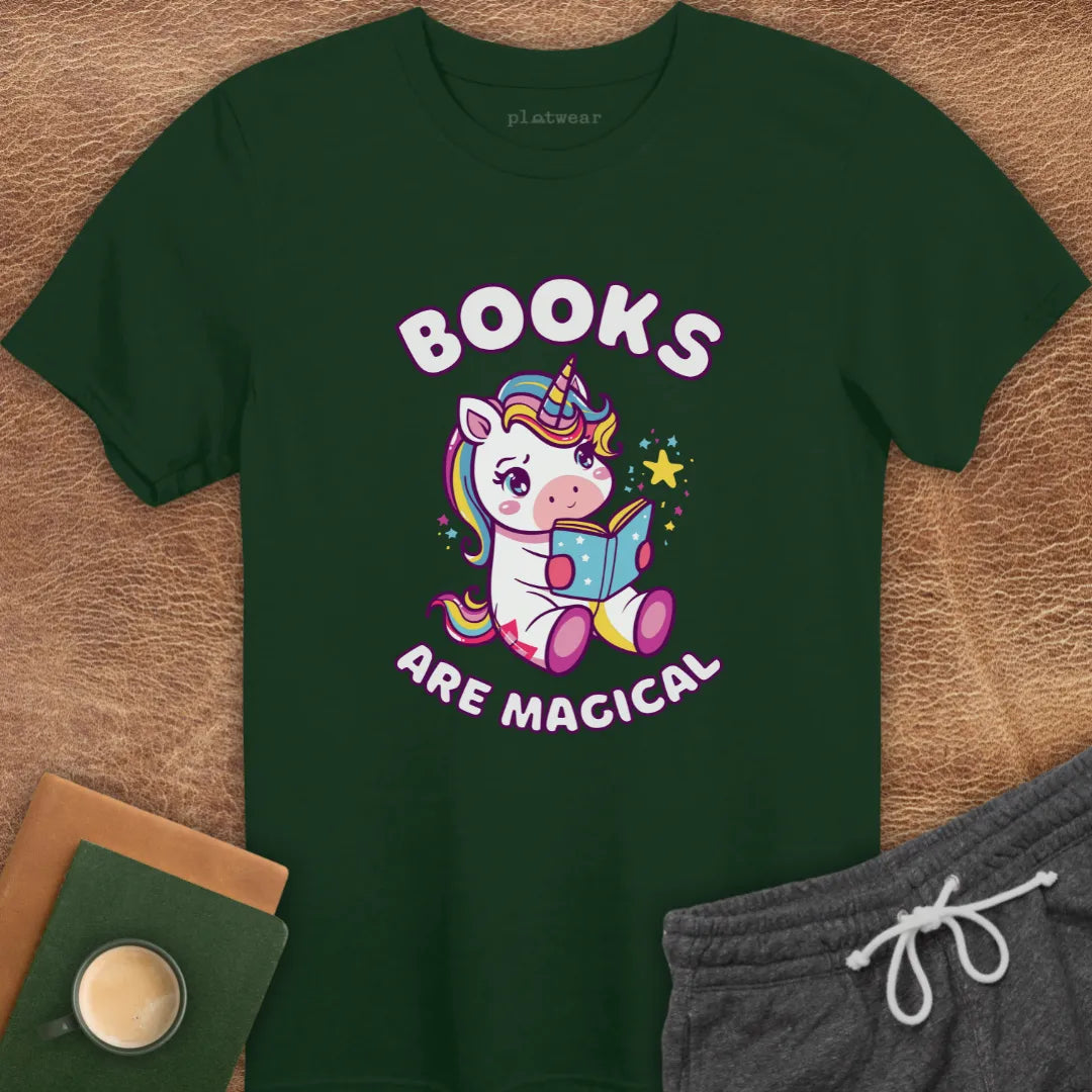 BOOKS ARE MAGICAL T-SHIRT