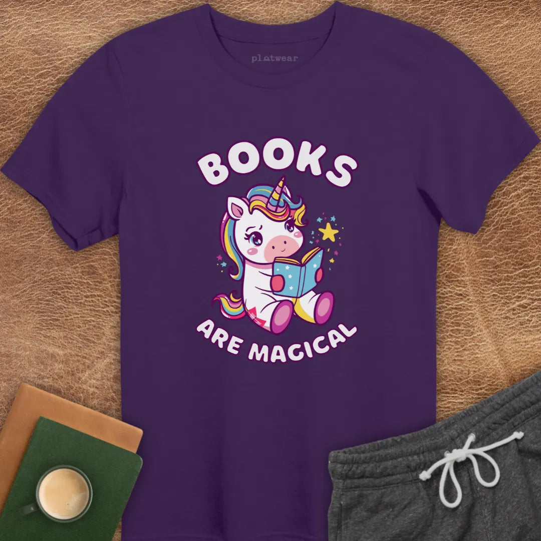 BOOKS ARE MAGICAL T-SHIRT