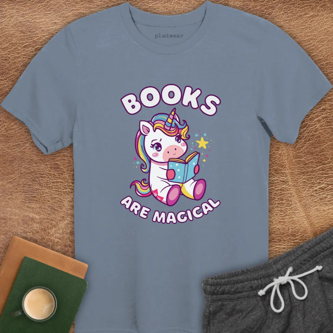 BOOKS ARE MAGICAL T-SHIRT