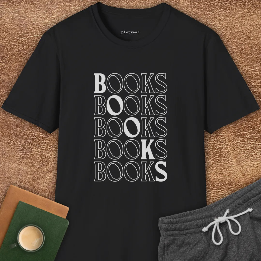 BOOKS BOOKS T-SHIRT