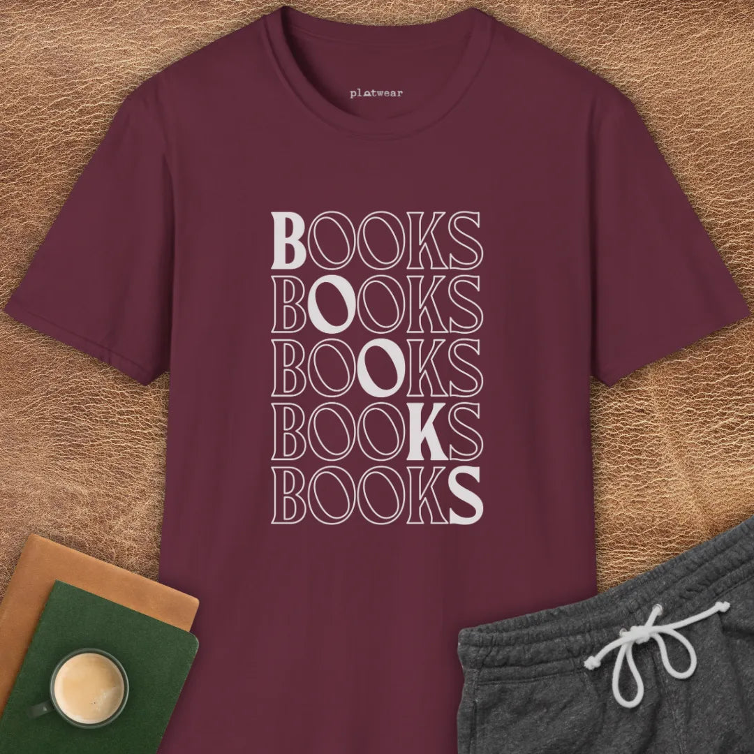 BOOKS BOOKS T-SHIRT