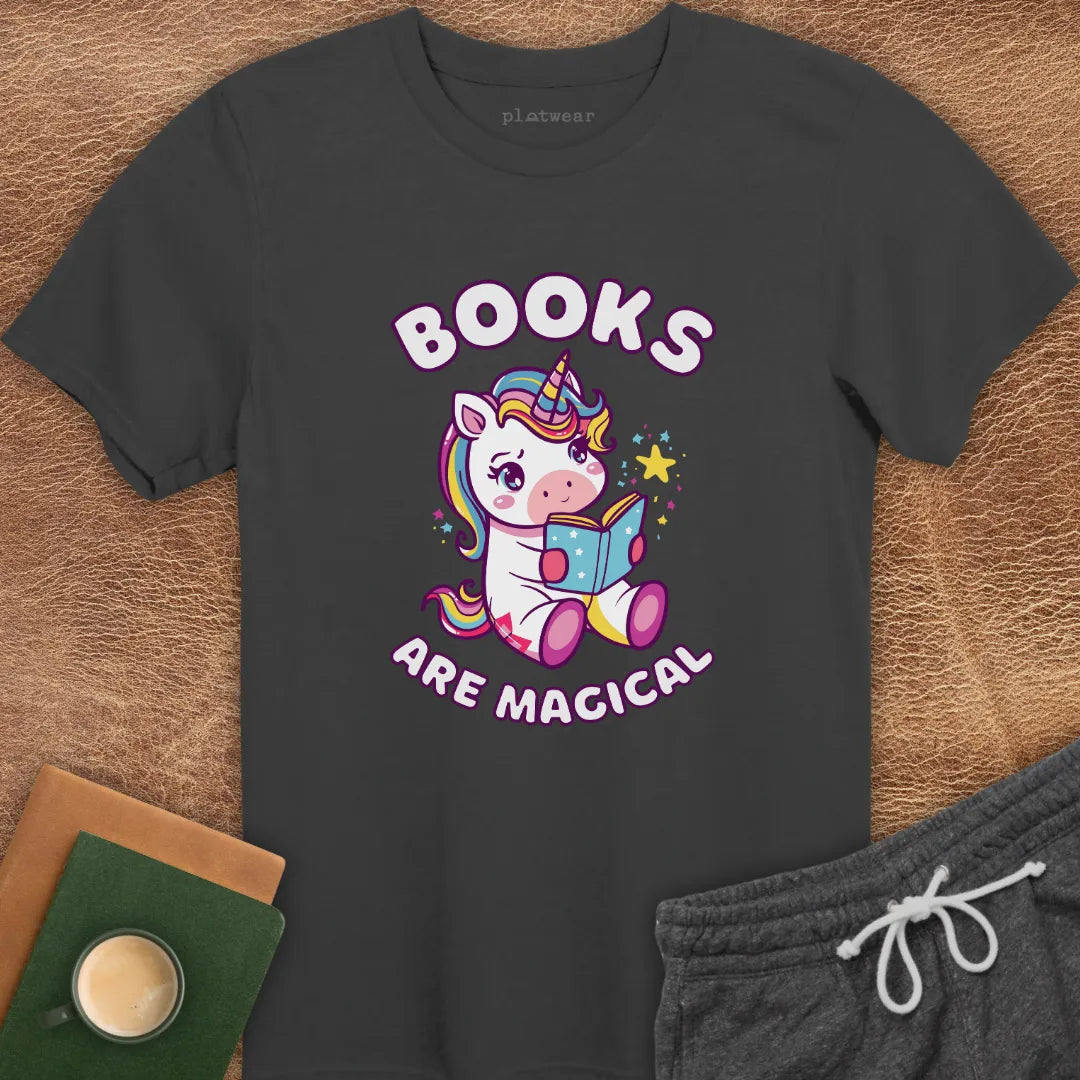 BOOKS ARE MAGICAL T-SHIRT