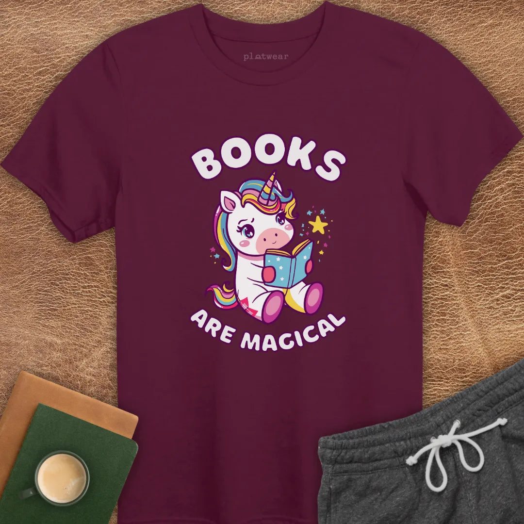 BOOKS ARE MAGICAL T-SHIRT
