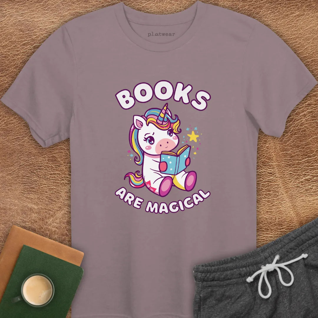BOOKS ARE MAGICAL T-SHIRT