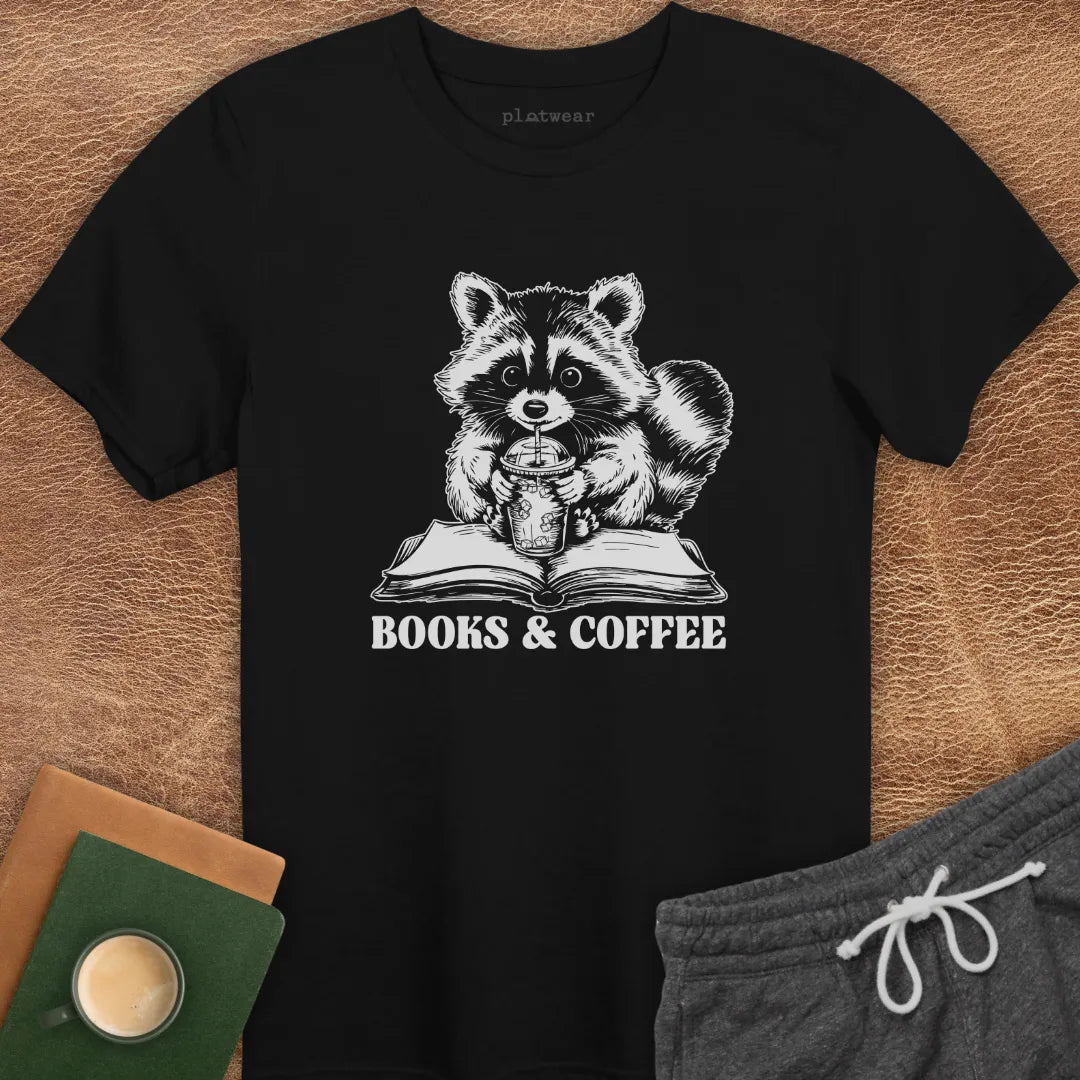 BOOKS & COFFEE T-SHIRT