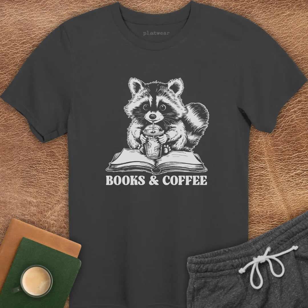 BOOKS & COFFEE T-SHIRT