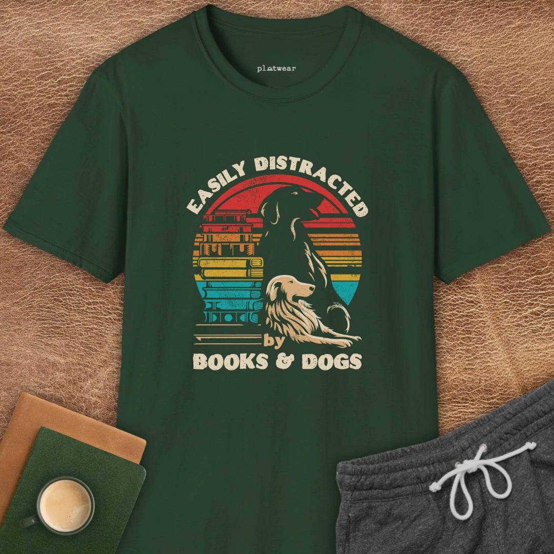 BOOKS + DOGS T-SHIRT