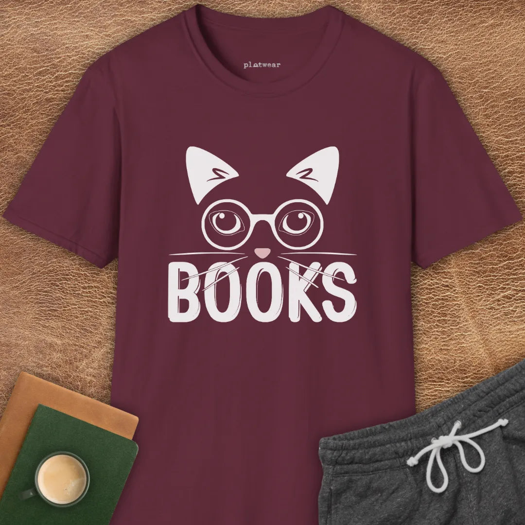 CATS BOOKS T-SHIRT
