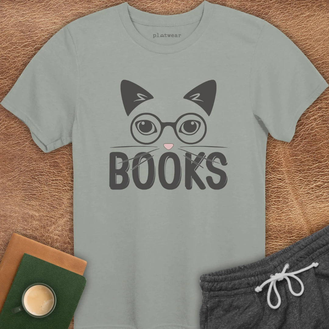 CATS BOOKS T-SHIRT