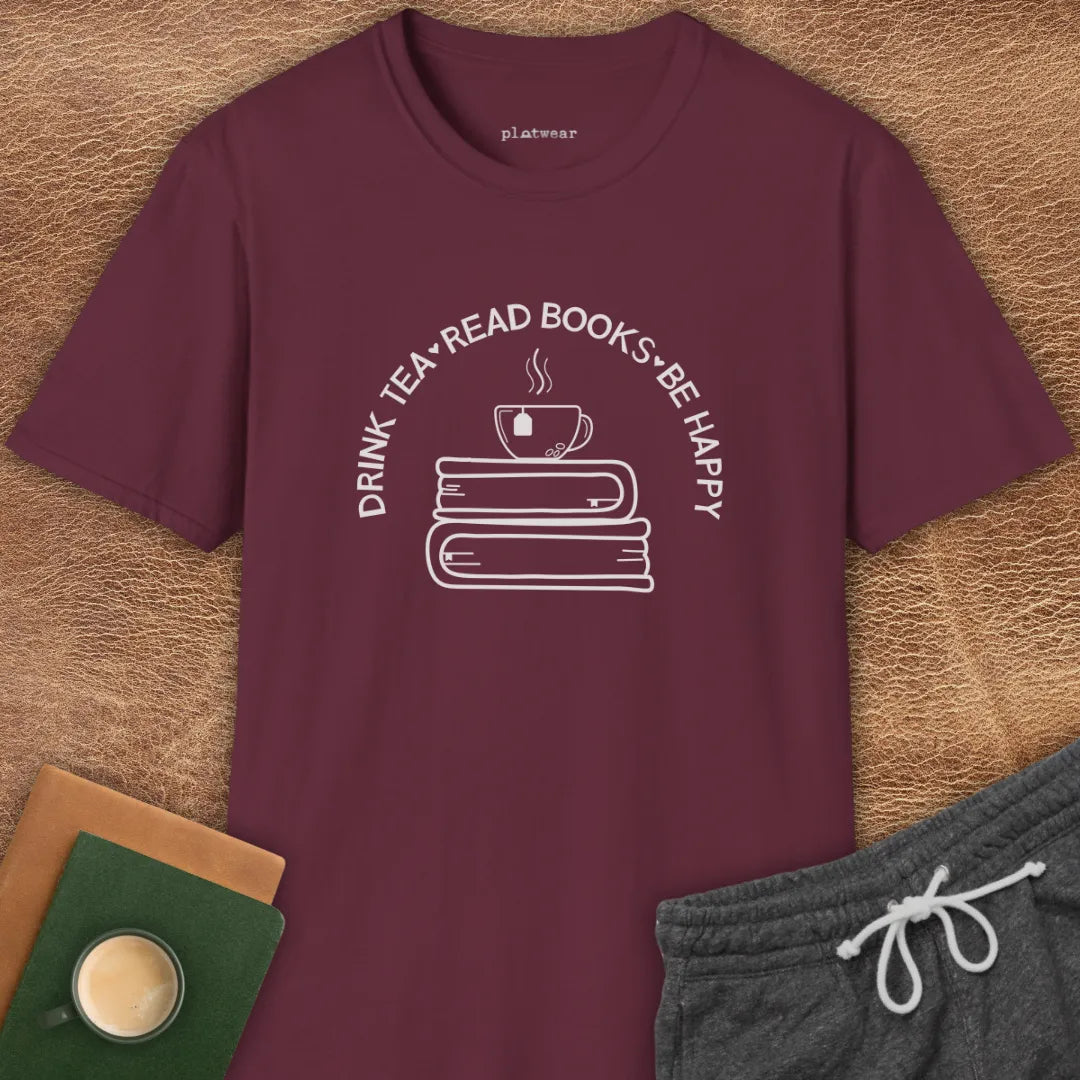 READ BOOKS BE HAPPY T-SHIRT