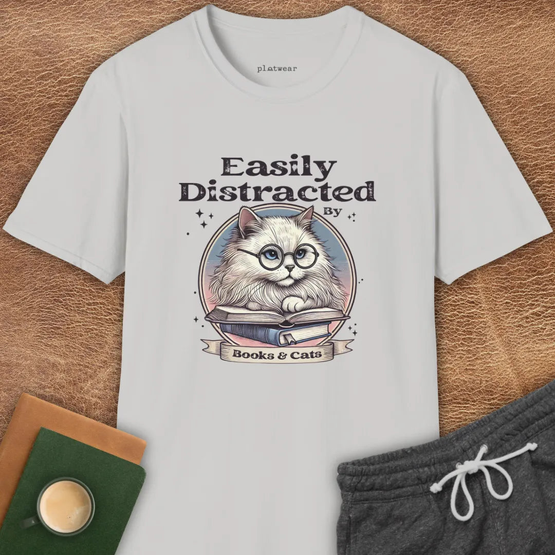 BOOKS & CATS T-SHIRT