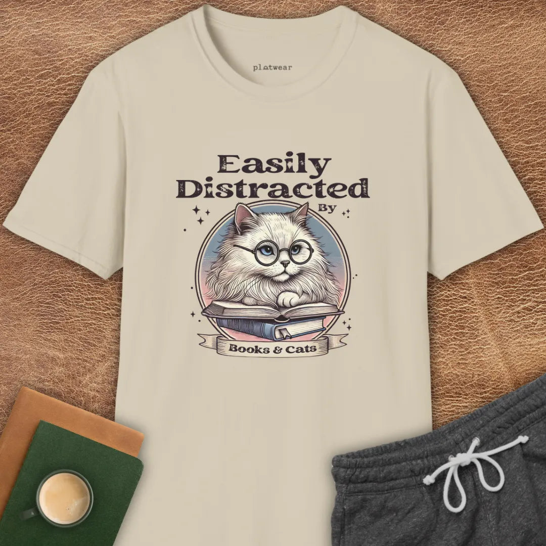 BOOKS & CATS T-SHIRT