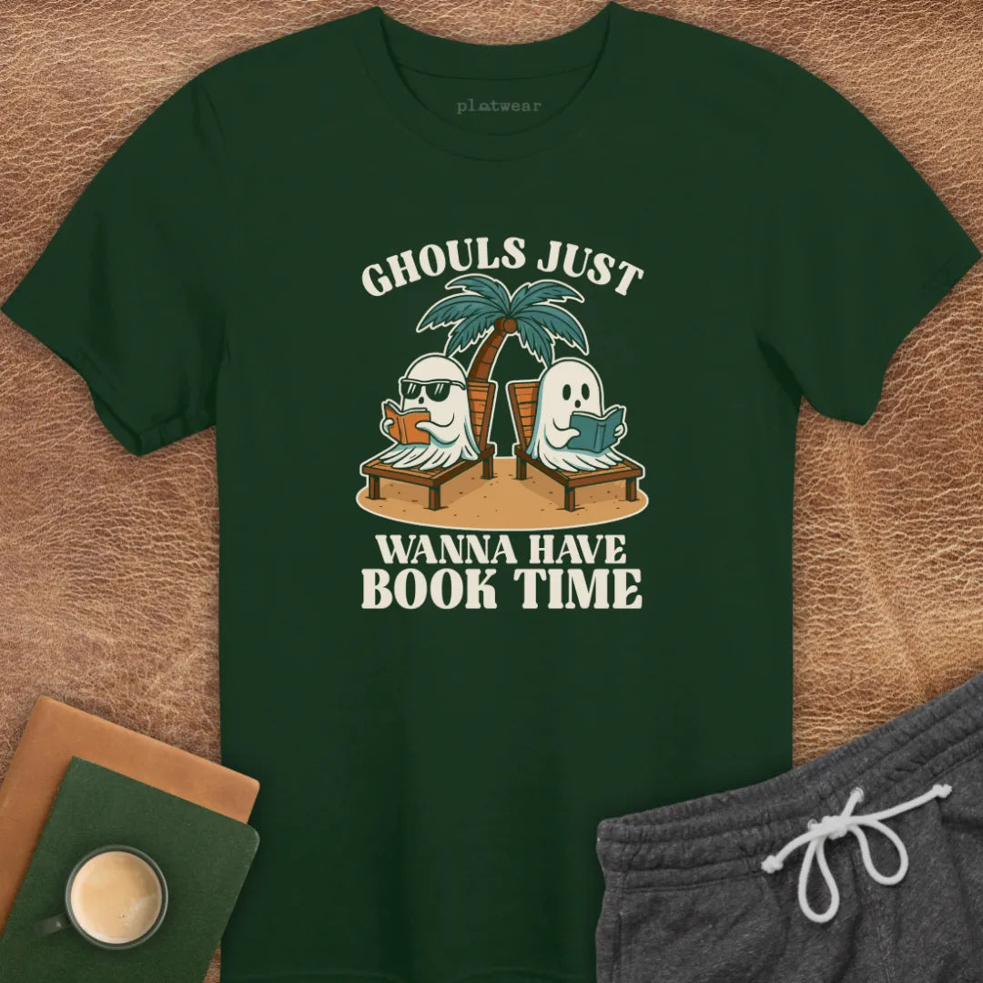GHOULS BOOK TIME T-SHIRT