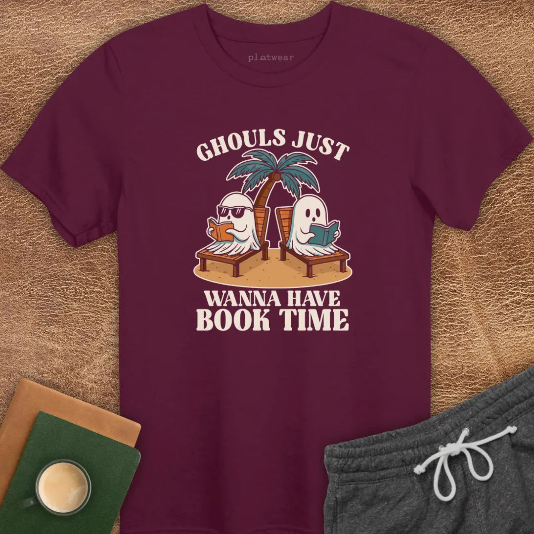 GHOULS BOOK TIME T-SHIRT