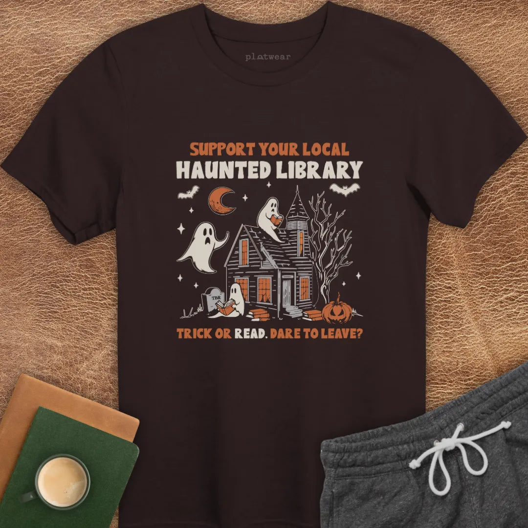 HAUNTED LIBRARY T-SHIRT