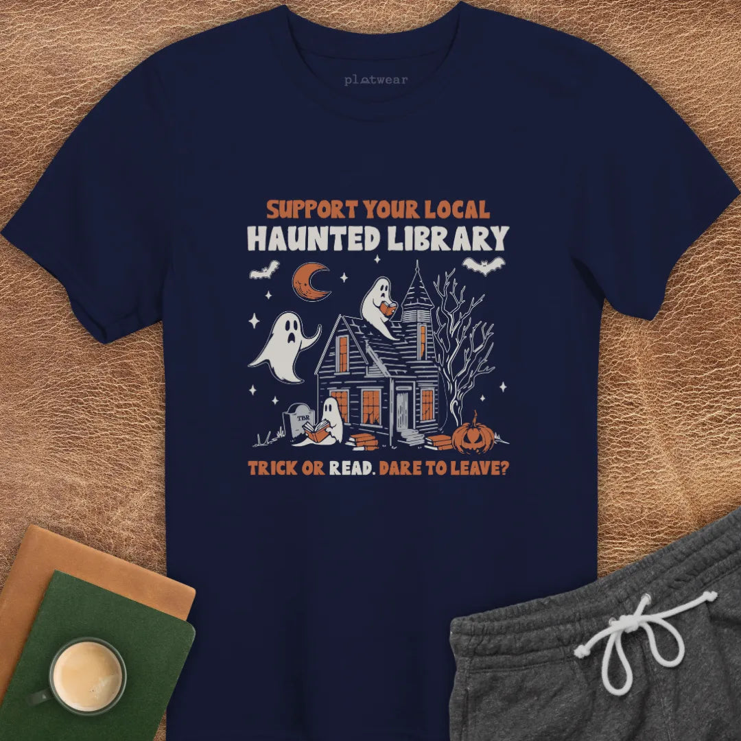 HAUNTED LIBRARY T-SHIRT