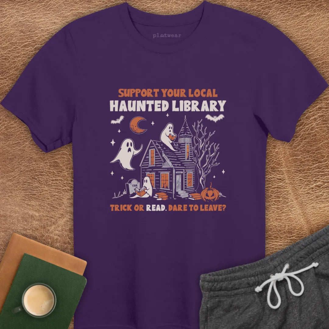 HAUNTED LIBRARY T-SHIRT