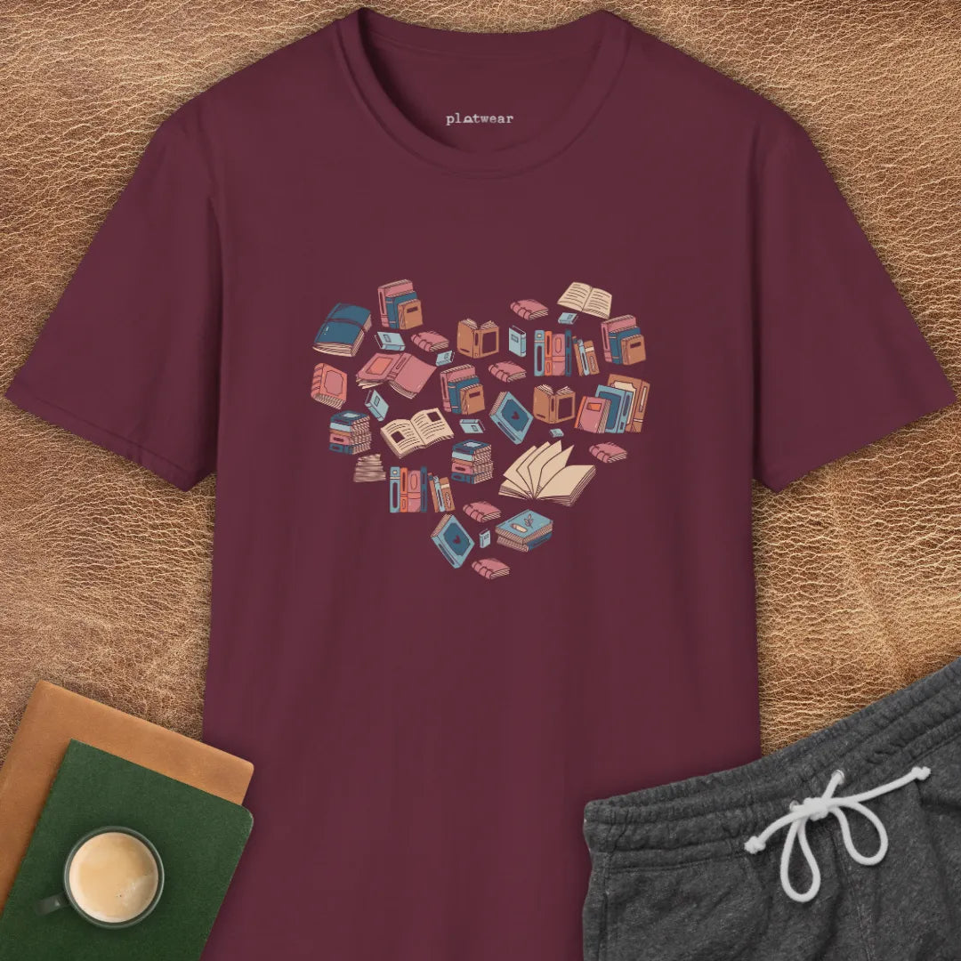 HEART OF BOOKS T-SHIRT