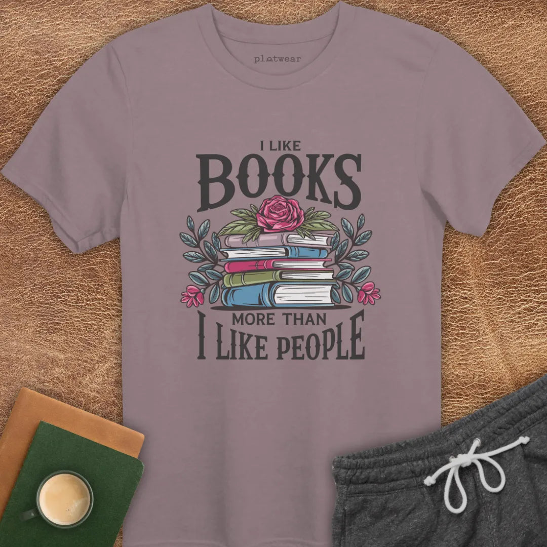 I LIKE BOOKS T-SHIRT