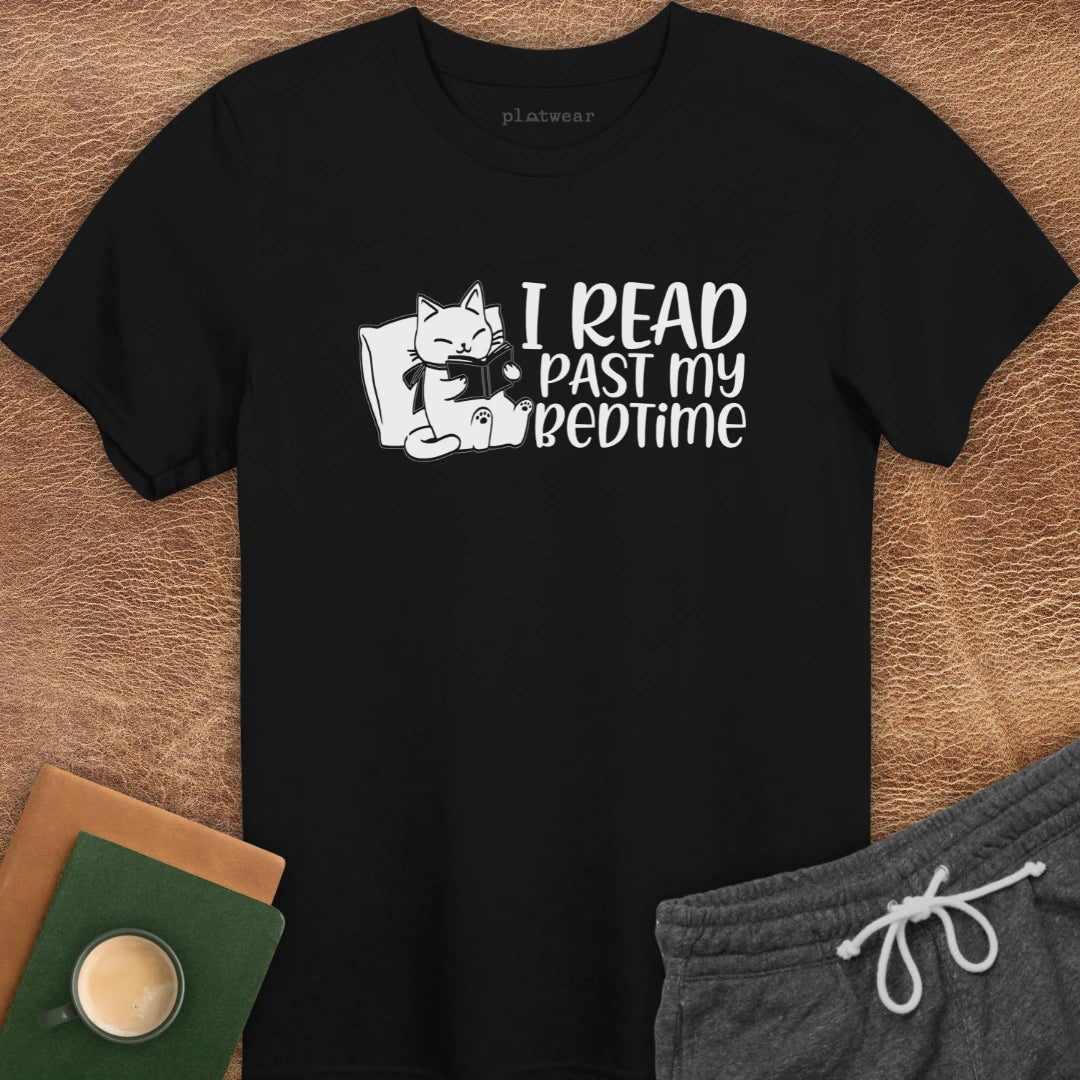 I READ PAST MY BEDTIME T-SHIRT