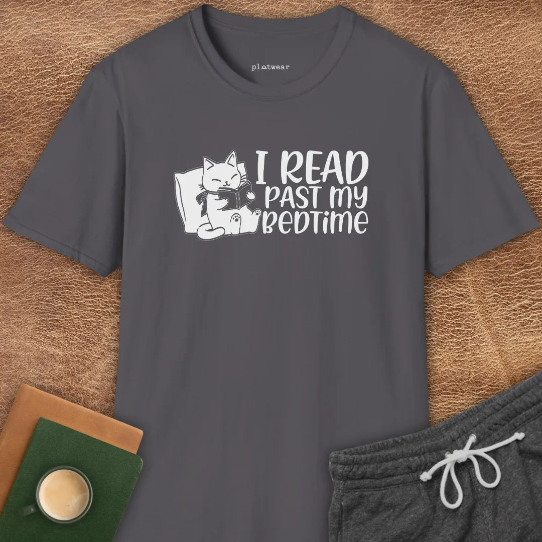 I READ PAST MY BEDTIME T-SHIRT