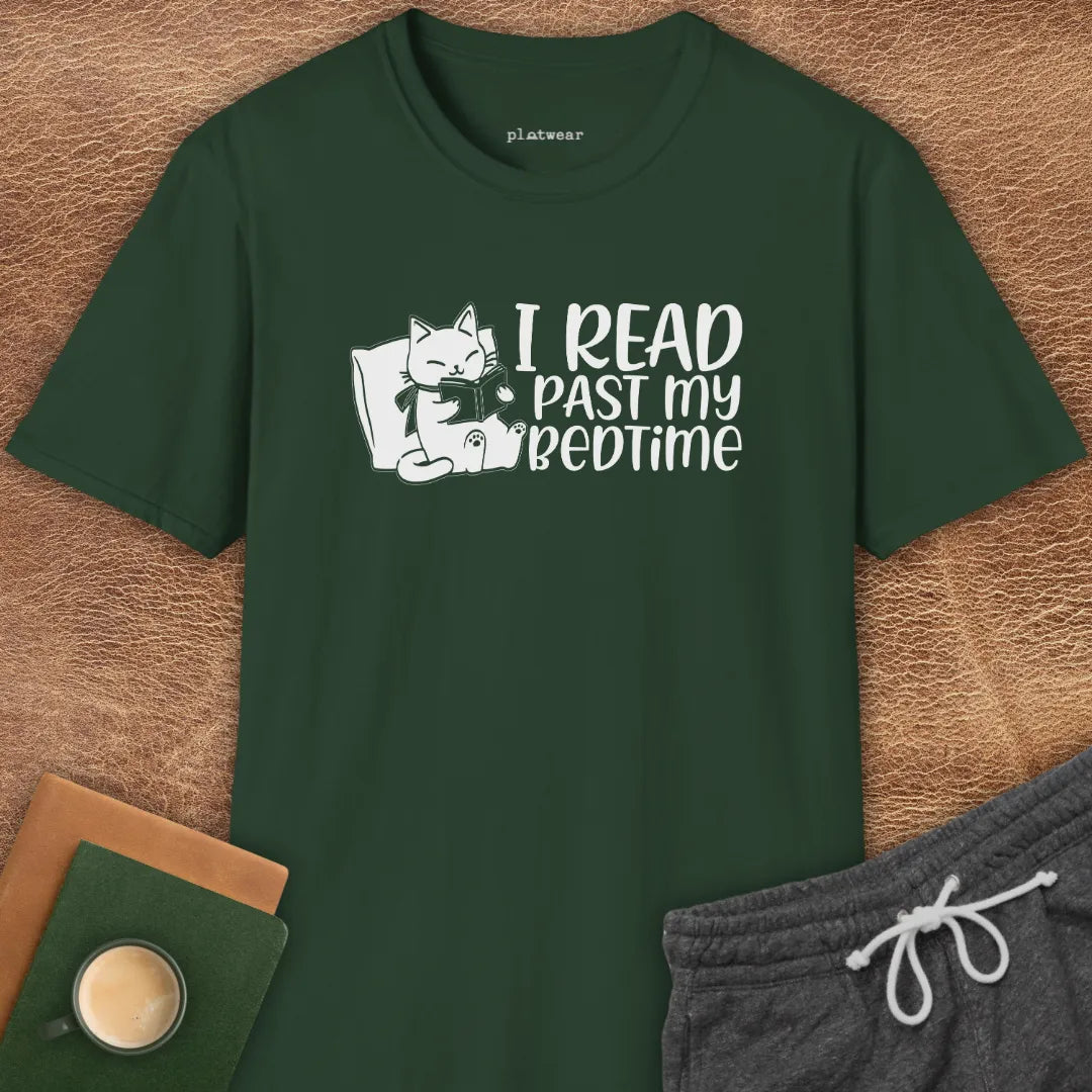 I READ PAST MY BEDTIME T-SHIRT