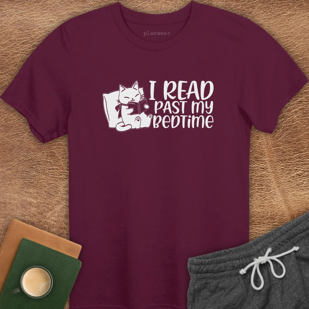 I READ PAST MY BEDTIME T-SHIRT