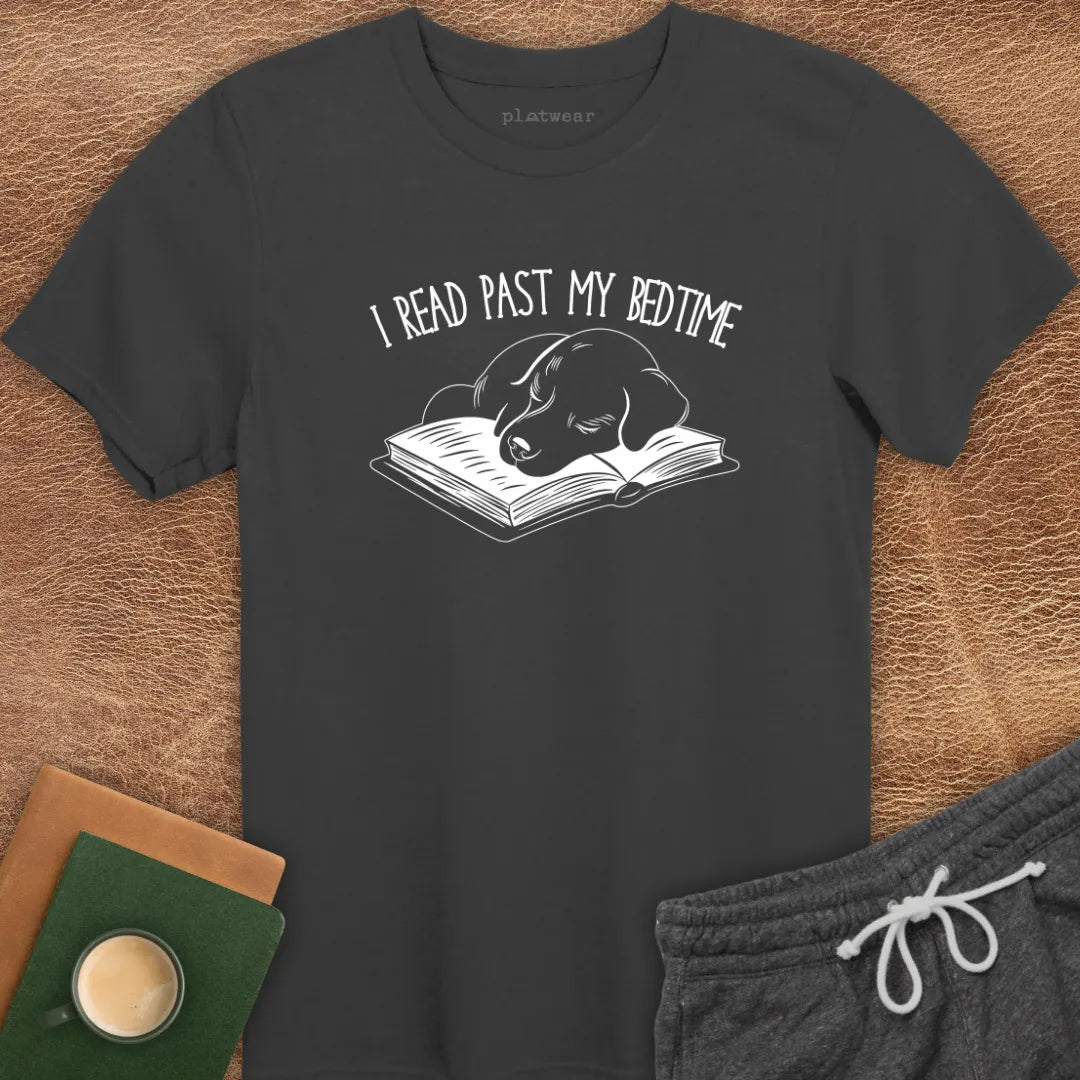 I READ PAST MY BEDTIME T-SHIRT