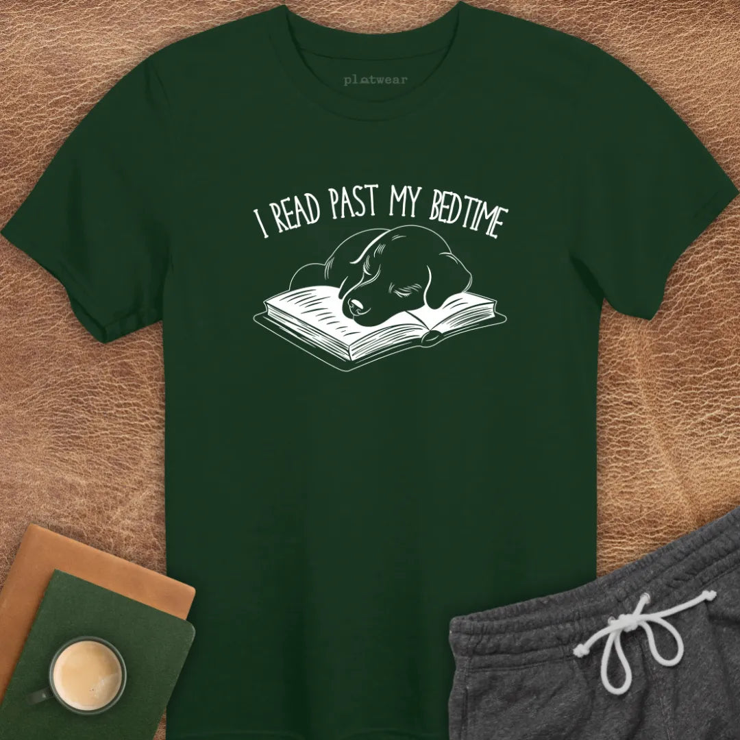 I READ PAST MY BEDTIME T-SHIRT