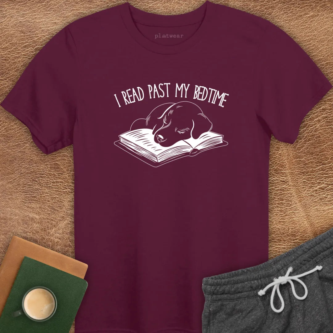 I READ PAST MY BEDTIME T-SHIRT
